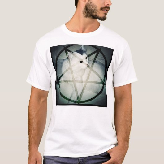 satan Katze T-Shirt (Vorderseite)