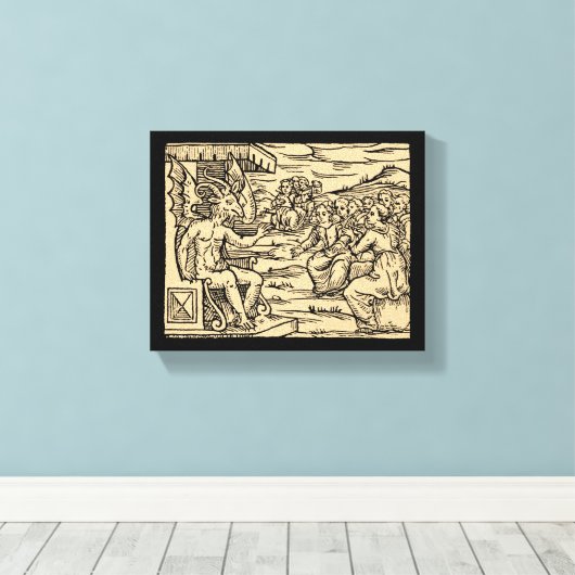 Satan lehrt seine Hexen 8x10 Leinwanddruck (Insitu (Holzboden))
