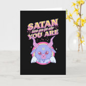 Satan Liebe Ihnen für wen Sie eine geklappte Grußk Karte (Gelbe Blume)