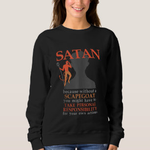 Satan Lieben Me Baphomet Devil 666 Scapegoat Agnos Sweatshirt