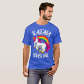 Satan Lieben Me Funny Unicorn Rainbow Goth T-Shirt (Vorne ganz)