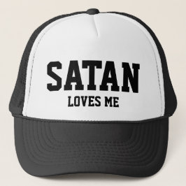 Satan loves me - Cap - Truckercap - Snapback Truckerkappe