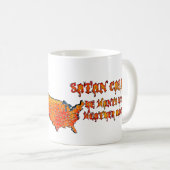 Satan namens "Hitzewelle" 2011 Kaffeetasse (VorderseiteRechts)