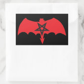 SATAN Pentagram Rechteckiger Aufkleber (Tasche)