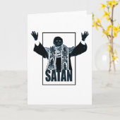 SATAN Pope Karte (Gelbe Blume)