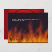 SATAN POSTKARTE (Vorne/Hinten)