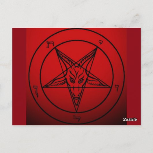 SATAN POSTKARTE (Rückseite)