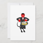 Satan Roasts Sinners Evil Invitation Einladung (Vorderseite)