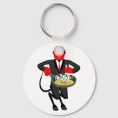 Satan Roasts Sinners Evil Schlüsselanhänger (Vorderseite)