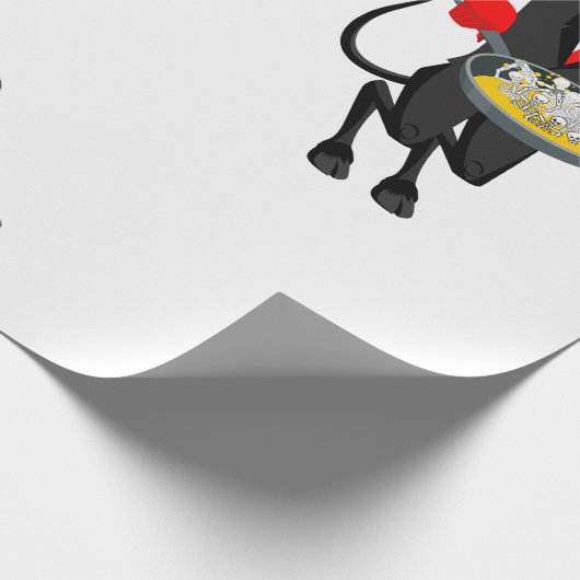 Satan Roasts Sinners Geschenkpapier (Ecke)