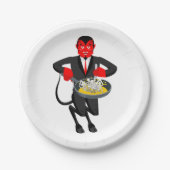 Satan Roasts Sinners Pappteller (Vorderseite)