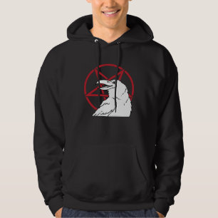 Satan Teufel Gothic Dämon Pentagramm Satanisch Rab Hoodie