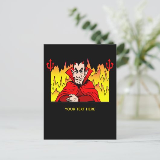 Satan the Devil Postkarte (Stehend Vorderseite)