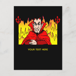Satan the Devil Postkarte