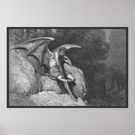 Satan Thinking 36x24 Poster (Vorne)