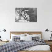 Satan Thinking Stretched Leinwand Art (Insitu (Schlafzimmer))