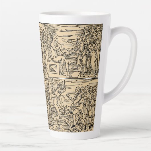Satan und seine Hexen Collage 17oz Latte Tasse (Rechts)