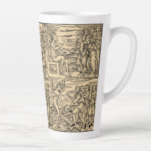 Satan und seine Hexen Collage 17oz Latte Tasse