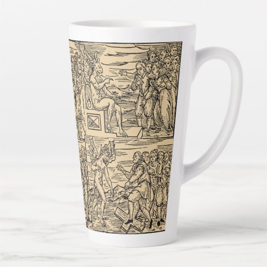 Satan und seine Hexen Collage 17oz Latte Tasse (Rechts)