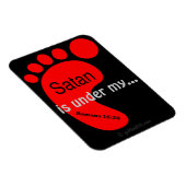 Satan under My Feet gotGod316.com Red Foot Magnet (Rechte Seite)