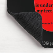 Satan unter meinen Füßen gotGod316.com? Mousepad (Ecke)