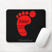 Satan unter meinen Füßen gotGod316.com? Mousepad (Mit Mouse)
