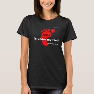 Satan unter meinen Füßen gotGod316.com T-Shirt