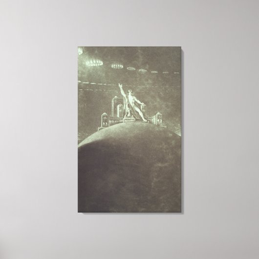 Satan unter Vorsitz des Höllenrats, 1824 Leinwanddruck (Vorderseite)