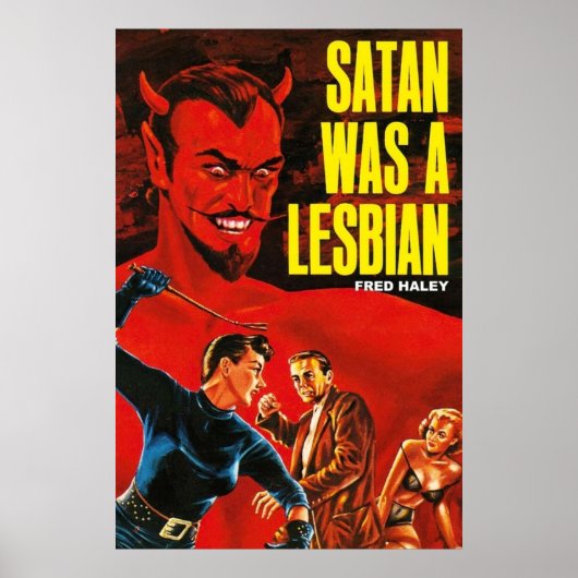 Satan war Lesbisch Poster (Vorne)
