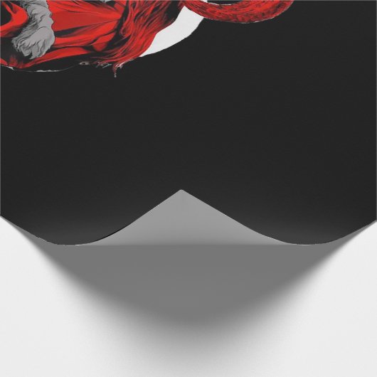 Satan-Ziege-Geschenk Geschenkpapier (Ecke)