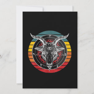 Satan Ziege, Ziegen Geschenk Feiertagskarte