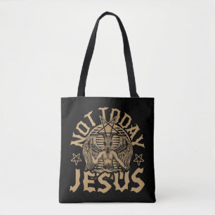 Satanic Baphomet Satan heute nicht Jesus tank oben Tasche