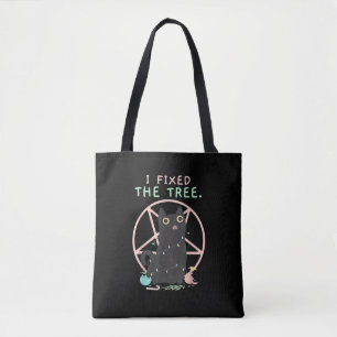 Satanic Demon Cat - Creepy Niedlich Pastel Goth Ch Tasche
