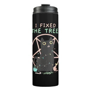 Satanic Demon Cat - Creepy Niedlich Pastel Goth Ch Thermosbecher