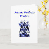 Satanic/Demonolatry Birthday Karte (Gelbe Blume)