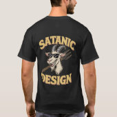 Satanic Design Basic Dark T - Shirt 👕 ✅ (Rückseite)