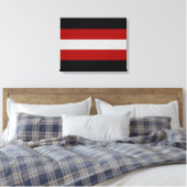 Satanic Flag (Satanismus) Leinwanddruck (Insitu (Schlafzimmer))