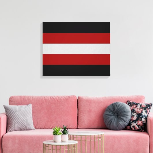 Satanic Flag (Satanismus) Leinwanddruck (Insitu (Wohnzimmer))