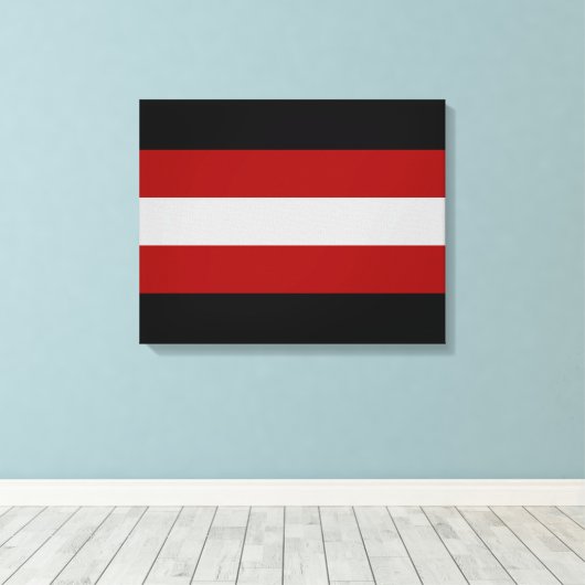 Satanic Flag (Satanismus) Leinwanddruck (Insitu (Holzboden))