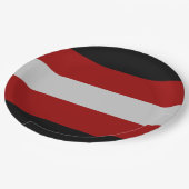 Satanic Flag (Satanismus) Pappteller (Schrägansicht)