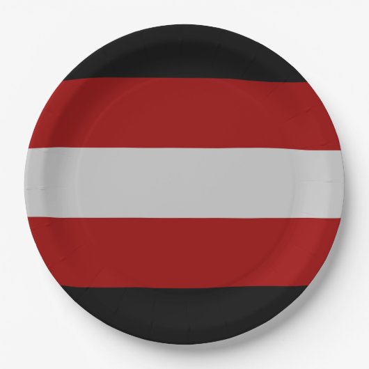 Satanic Flag (Satanismus) Pappteller (Vorderseite)