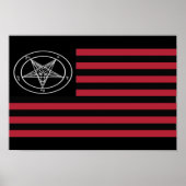 Satanic-Flagge Poster (Vorne)