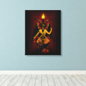 Satanic Goat on Stretched Leinwand (Insitu (Holzboden))