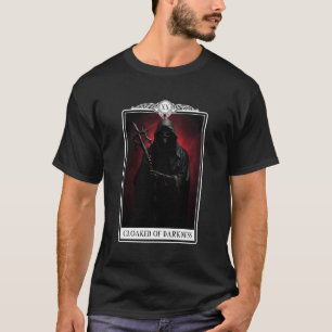 Satanic Grim Sensenmann Tarot Card Hexerei Gothic T-Shirt