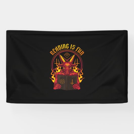 Satanic Pagan Goat Premium Banner (Horizontal)