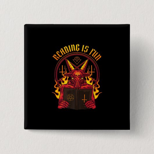 Satanic Pagan Goat Premium Button (Vorderseite)