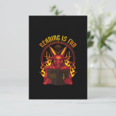 Satanic Pagan Goat Premium Dankeskarte (Stehend Vorderseite)