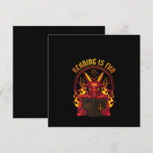 Satanic Pagan Goat Premium Einladung (Vorne/Hinten)