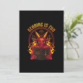 Satanic Pagan Goat Premium Feiertagskarte (Stehend Vorderseite)
