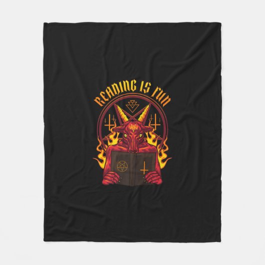Satanic Pagan Goat Premium Fleecedecke (Vorderseite)